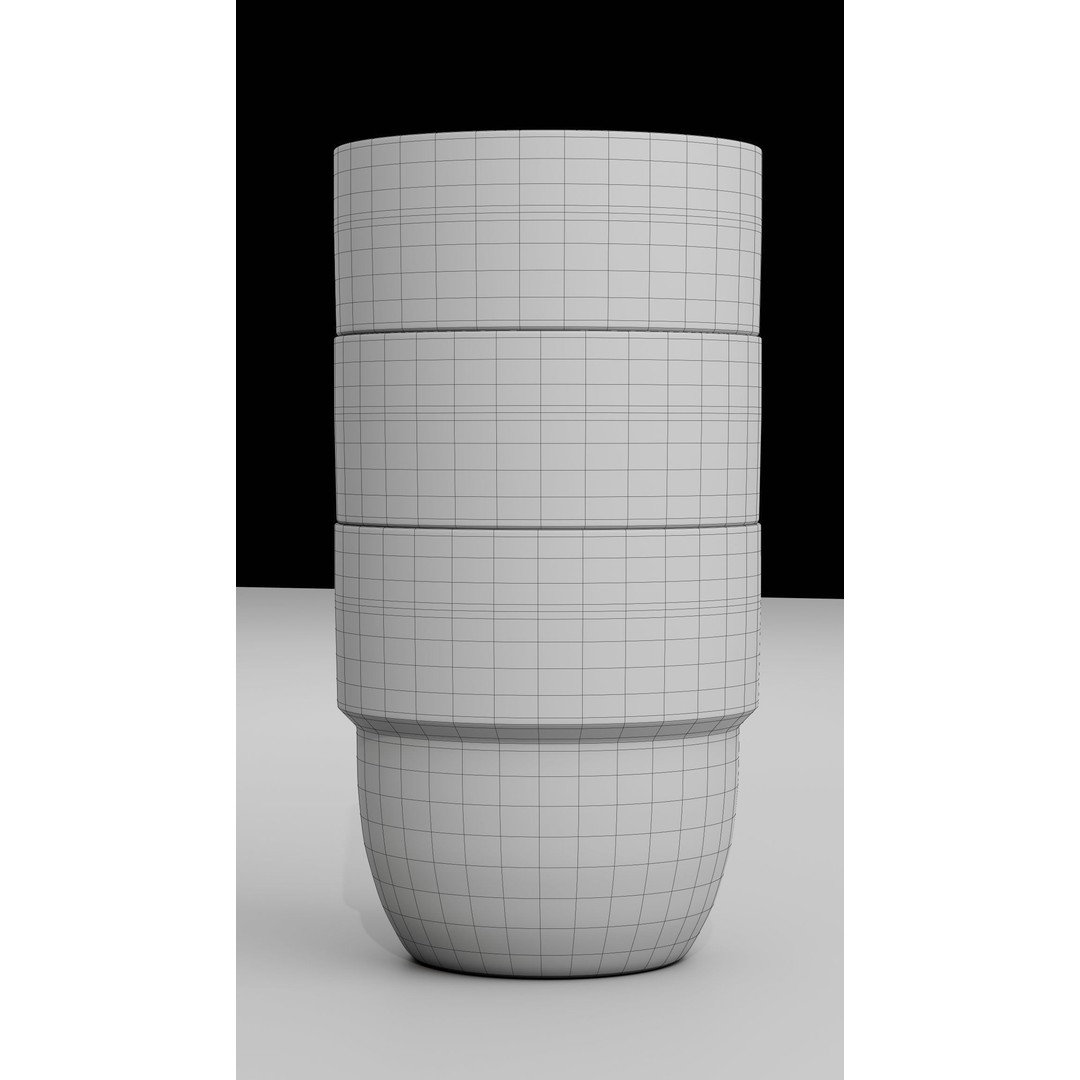 Yeti Rambler 4 oz Stackable Cups 3D Model – Low Poly PBR Kitchenware, FBX - View 6