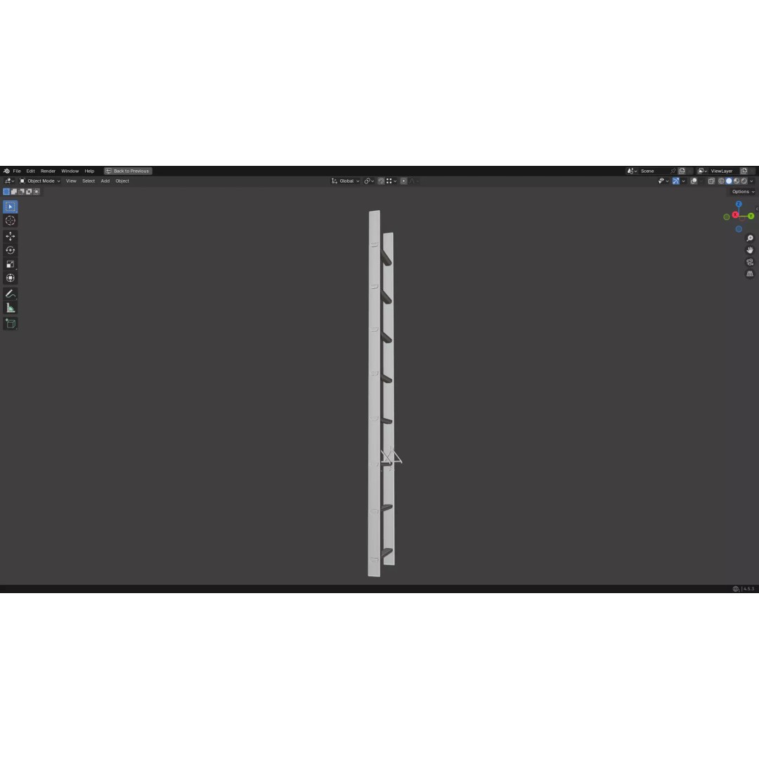 Ladder 3D Model – Low Poly PBR Game Asset, FBX, OBJ - View 30