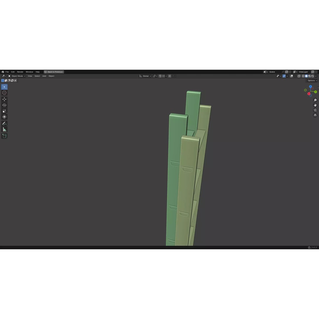 Ladder 3D Model – Low Poly PBR Game Asset, FBX, OBJ - View 42
