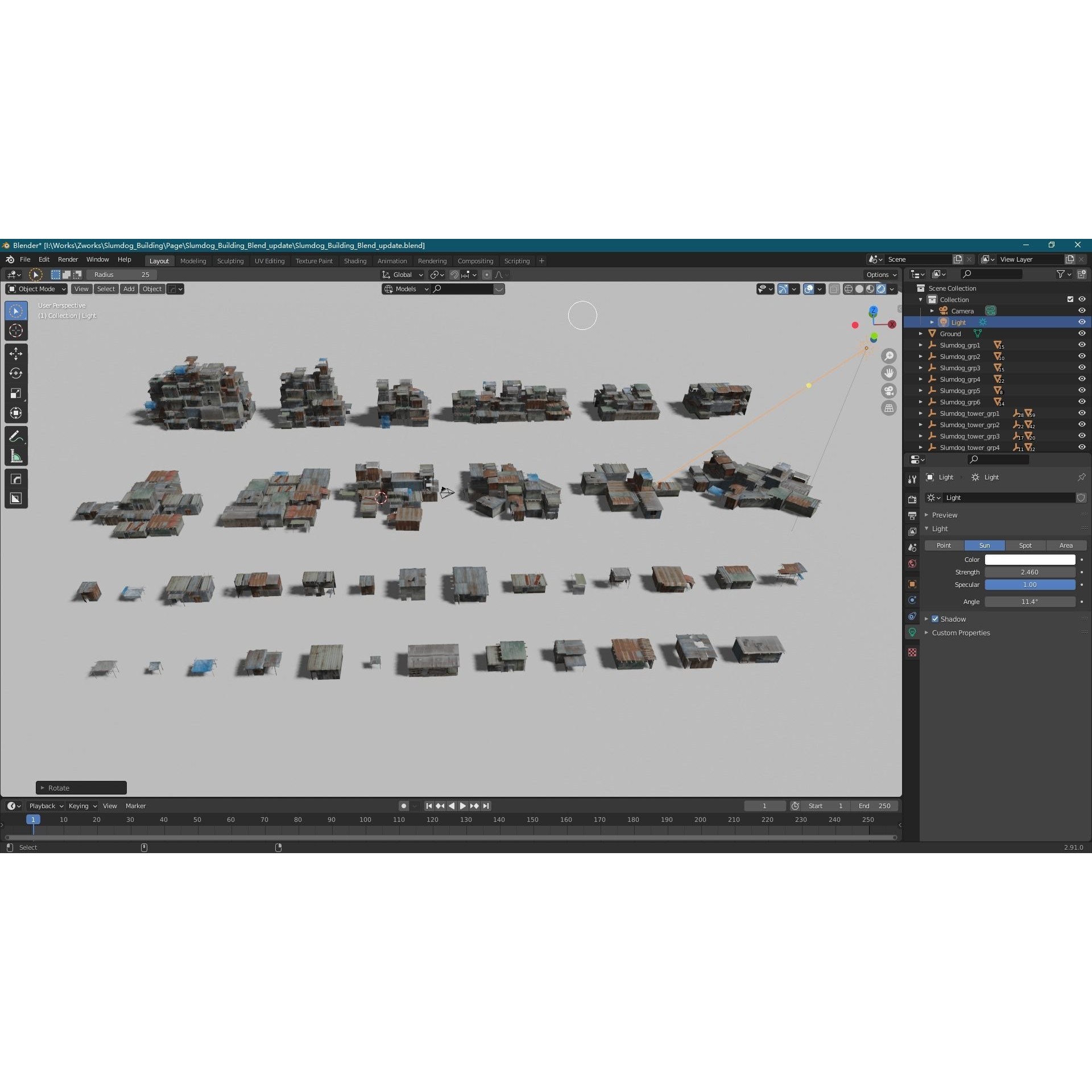 Shantytown Modules - Low-Poly Game-Ready 3D Model