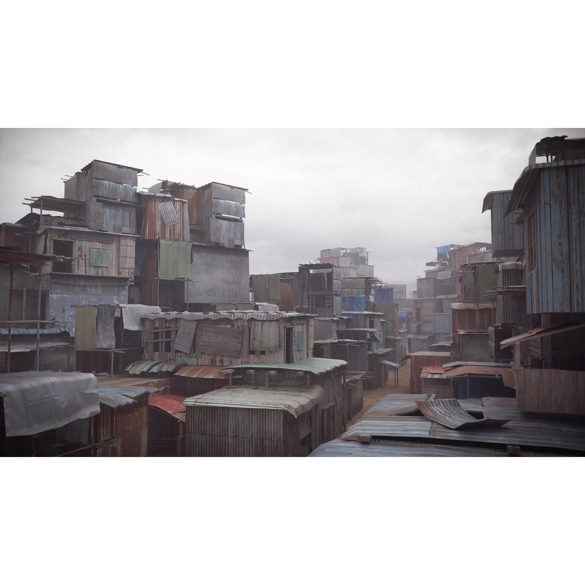 Shantytown Modules - Low-Poly Game-Ready 3D Model - View 2