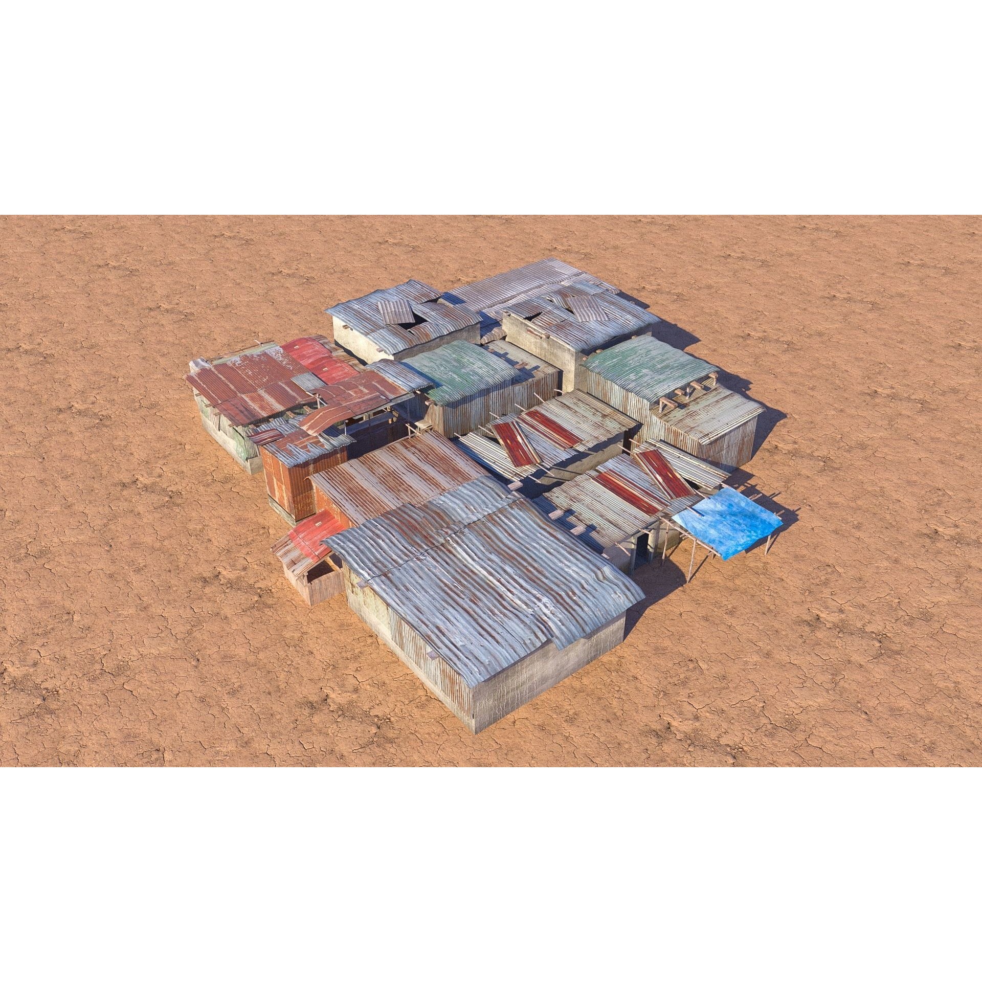 Shantytown Modules - Low-Poly Game-Ready 3D Model - View 21