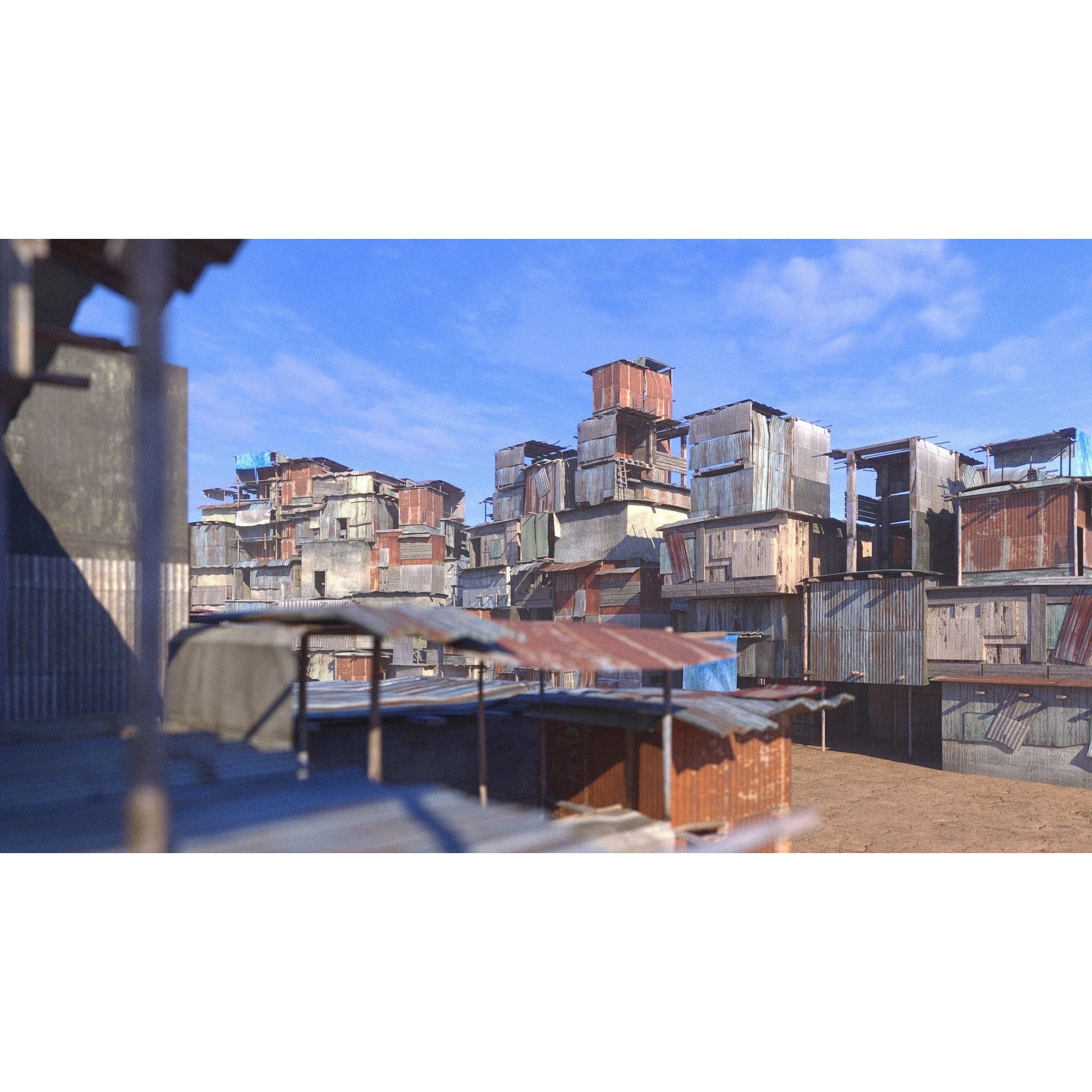 Shantytown Modules - Low-Poly Game-Ready 3D Model - View 5