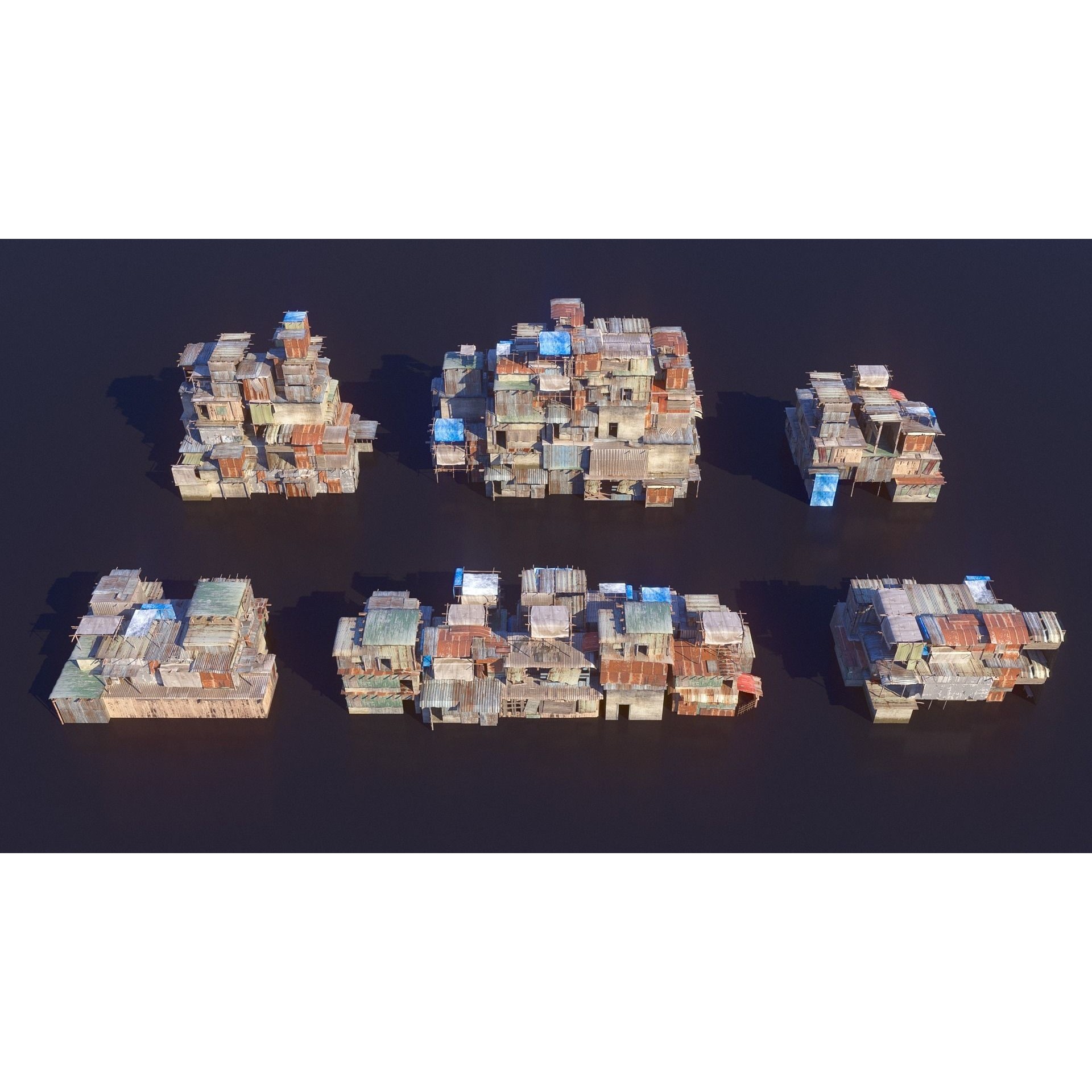 Shantytown Modules - Low-Poly Game-Ready 3D Model - View 7