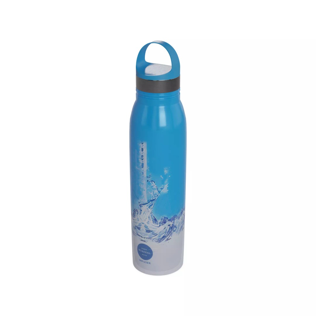 Infuser Water Bottle 3D Model – Low Poly Kitchenware Asset, FBX - View 2
