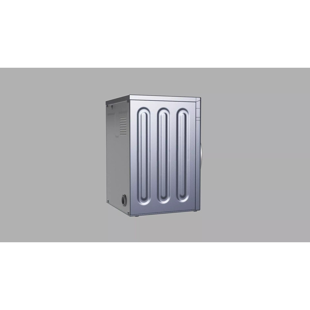 Graphite Gray Washing Machine 3D Model – Low Poly PBR Kitchen Asset, FBX - View 9