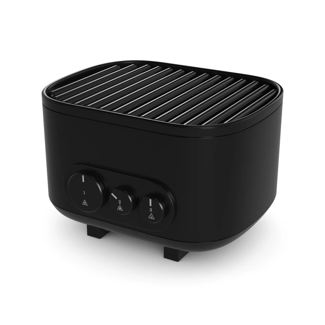 Electric Grill 3D Model – Compact Low Poly Kitchenware, FBX