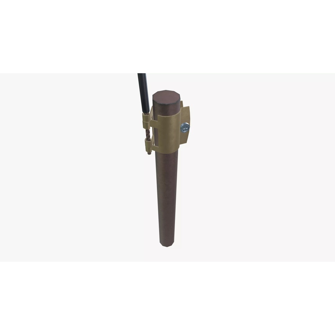 Earthing Rod 3D Model – Low Poly PBR Tool, FBX - View 2