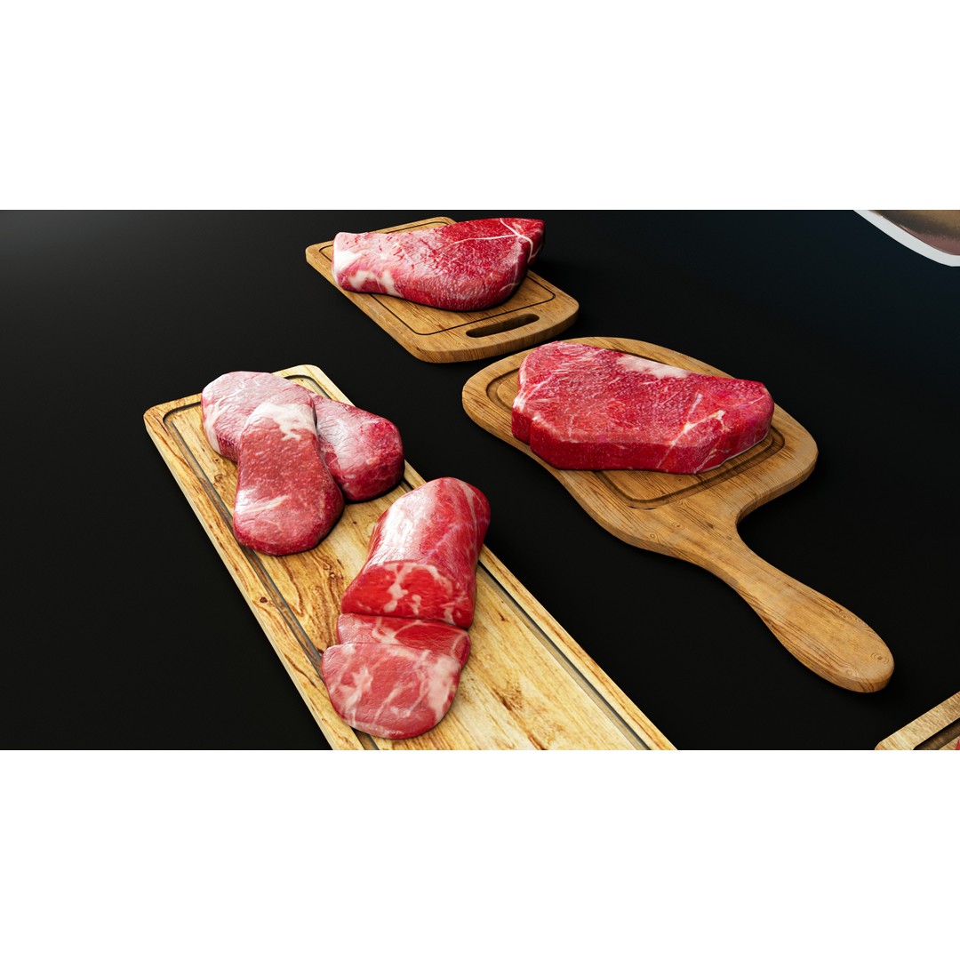 Cleaver 3D Model – Low Poly PBR Kitchen Tool, FBX - View 9