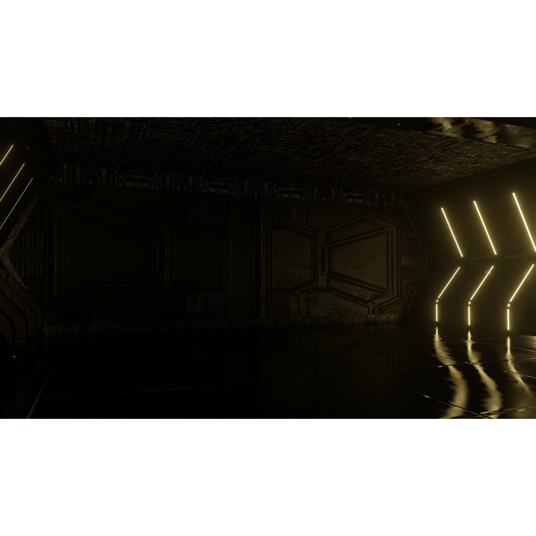 Star Wars Hangar Bay 3D Model – Low Poly Interior Asset, FBX - View 10