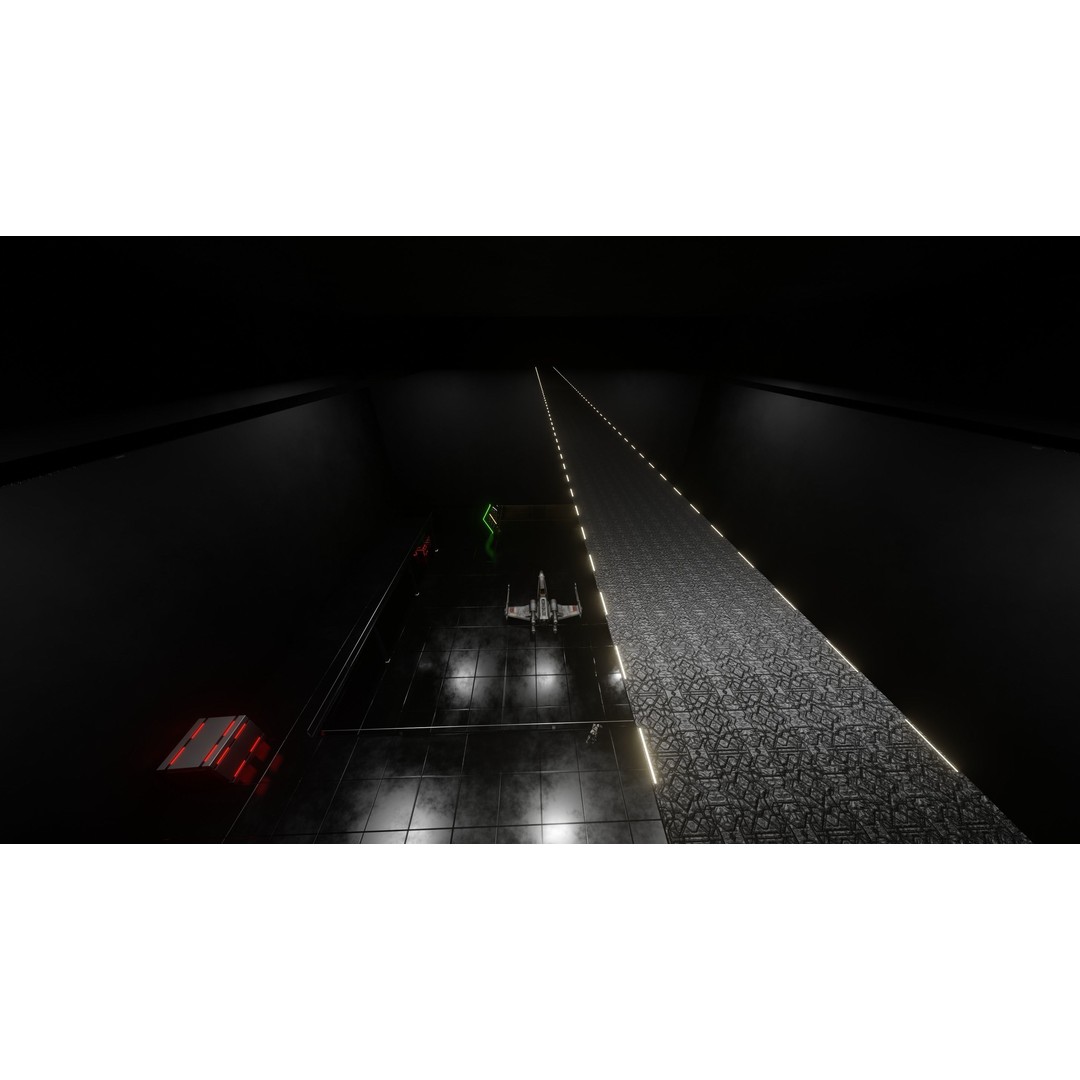 Star Wars Hangar Bay 3D Model – Low Poly Interior Asset, FBX - View 17