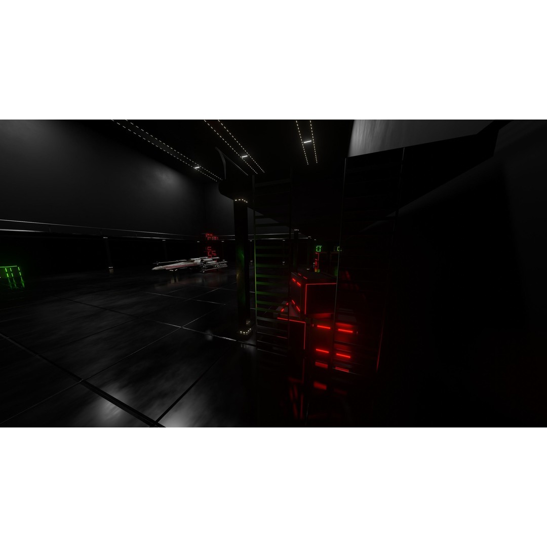 Star Wars Hangar Bay 3D Model – Low Poly Interior Asset, FBX - View 18