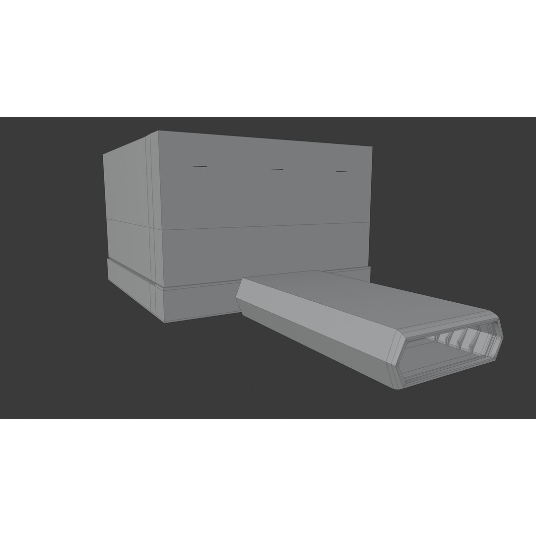 Star Wars Hangar Bay 3D Model – Low Poly Interior Asset, FBX - View 19