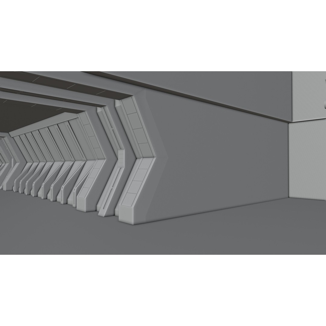 Star Wars Hangar Bay 3D Model – Low Poly Interior Asset, FBX - View 24