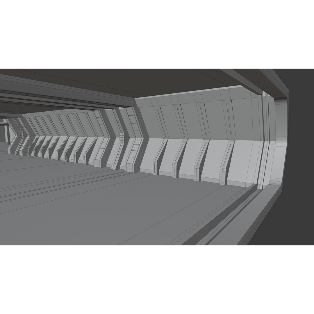 Star Wars Hangar Bay 3D Model – Low Poly Interior Asset, FBX - View 28