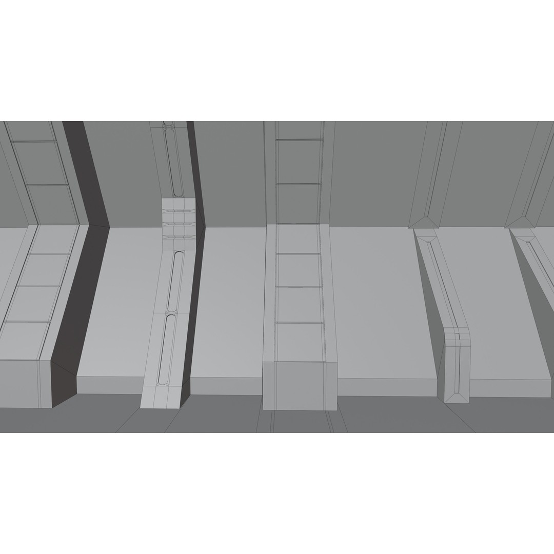 Star Wars Hangar Bay 3D Model – Low Poly Interior Asset, FBX - View 29