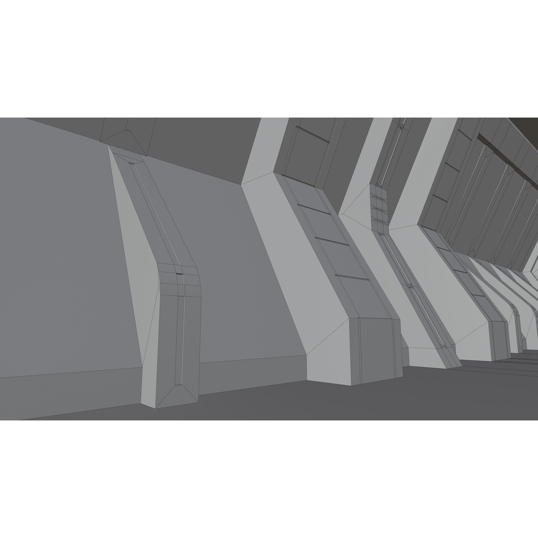 Star Wars Hangar Bay 3D Model – Low Poly Interior Asset, FBX - View 31