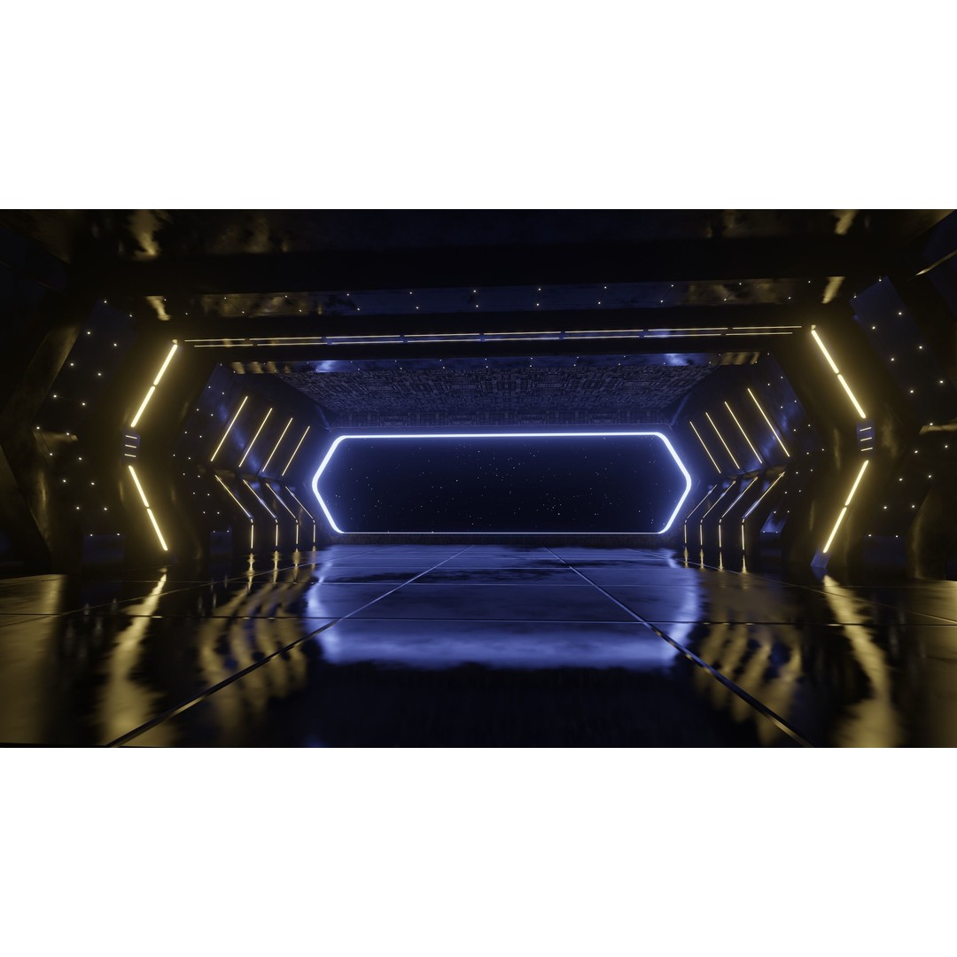 Star Wars Hangar Bay 3D Model – Low Poly Interior Asset, FBX - View 6
