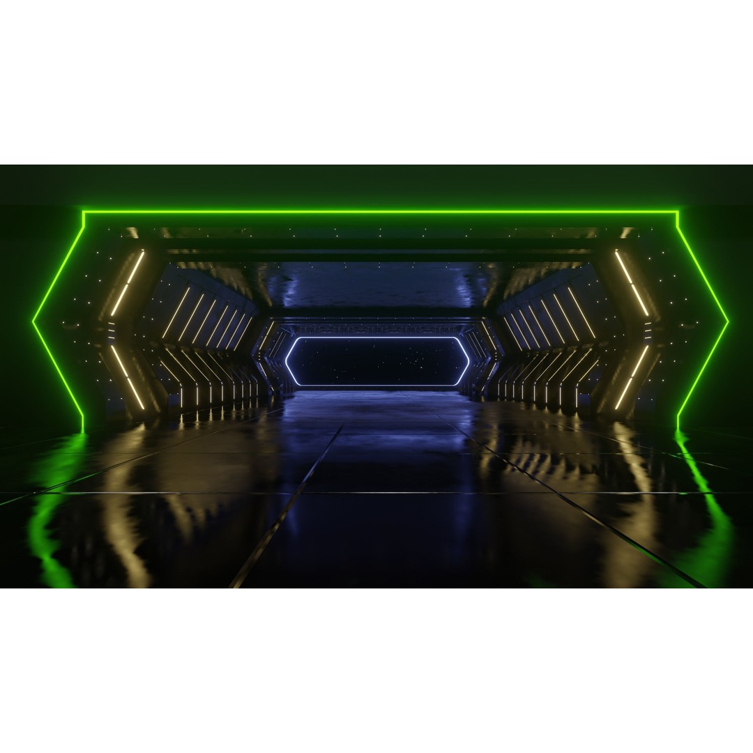 Star Wars Hangar Bay 3D Model – Low Poly Interior Asset, FBX - View 7