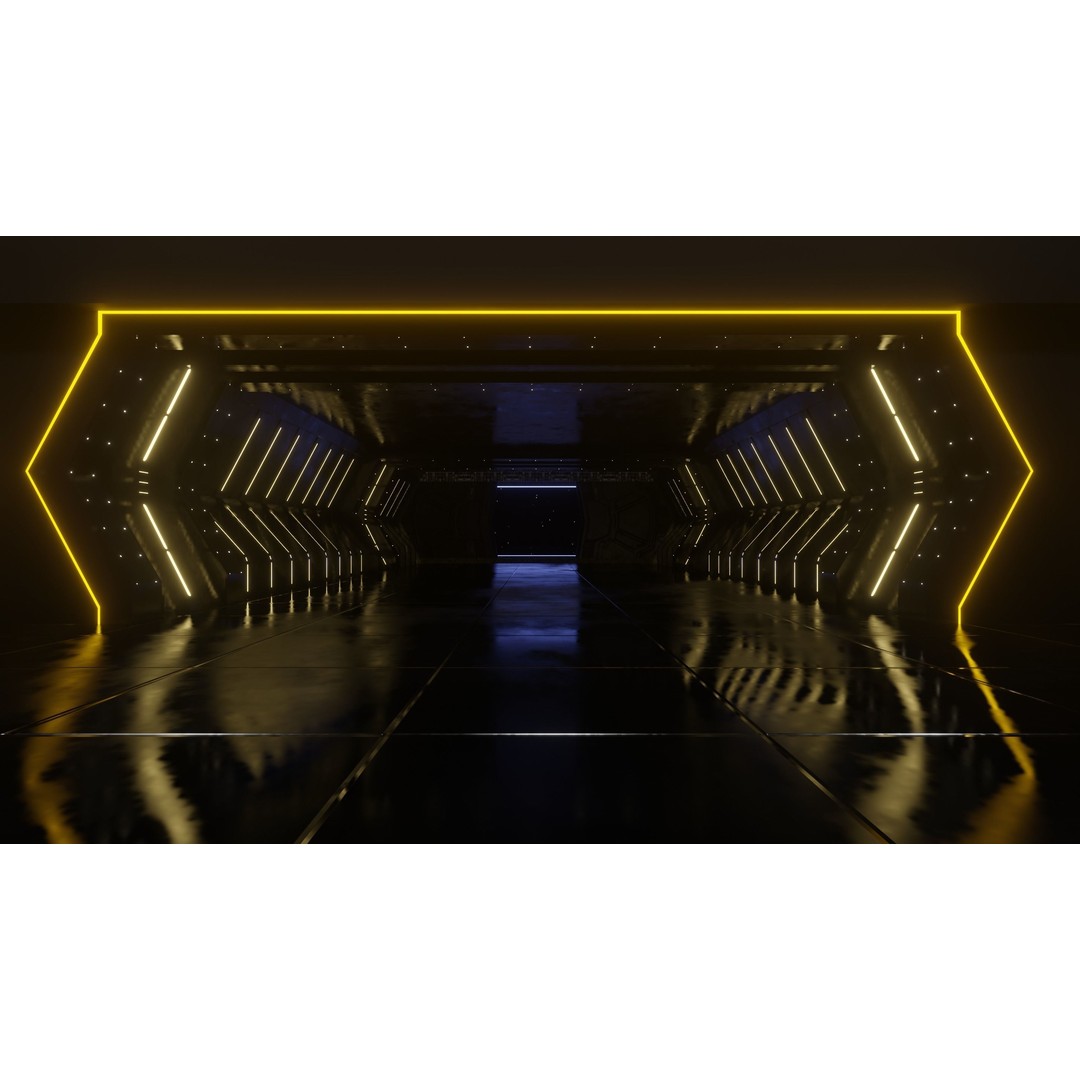 Star Wars Hangar Bay 3D Model – Low Poly Interior Asset, FBX - View 8