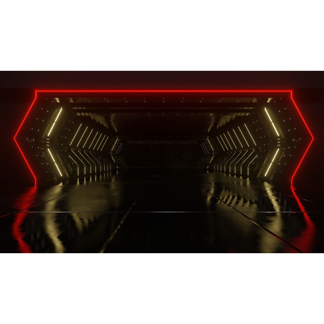 Star Wars Hangar Bay 3D Model – Low Poly Interior Asset, FBX - View 9