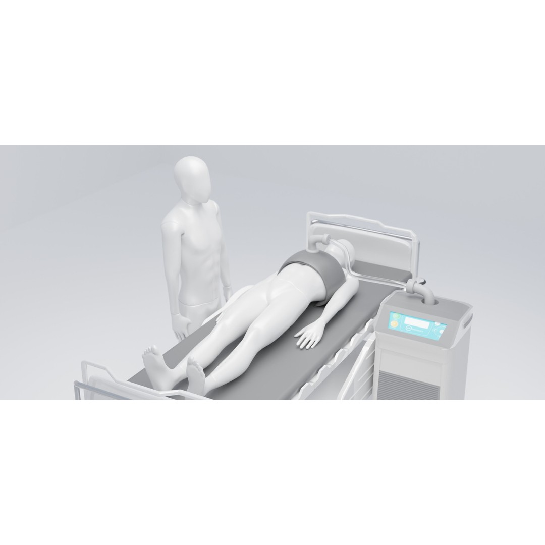 Hospital Bed 3D Model – Advanced Medical Equipment with Dual Ventilators - View 5