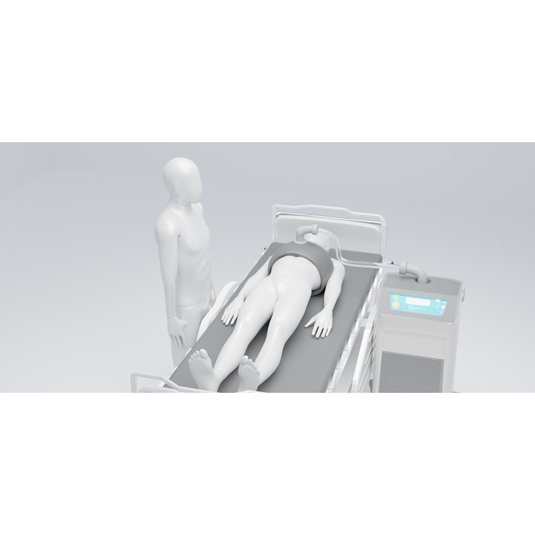 Hospital Bed 3D Model – Advanced Medical Equipment with Dual Ventilators - View 7