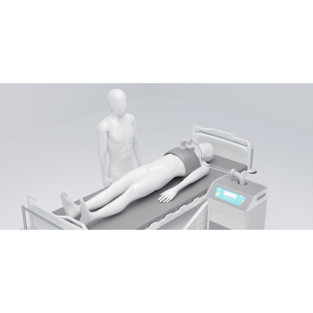 Hospital Bed 3D Model – Advanced Medical Equipment with Dual Ventilators - View 9