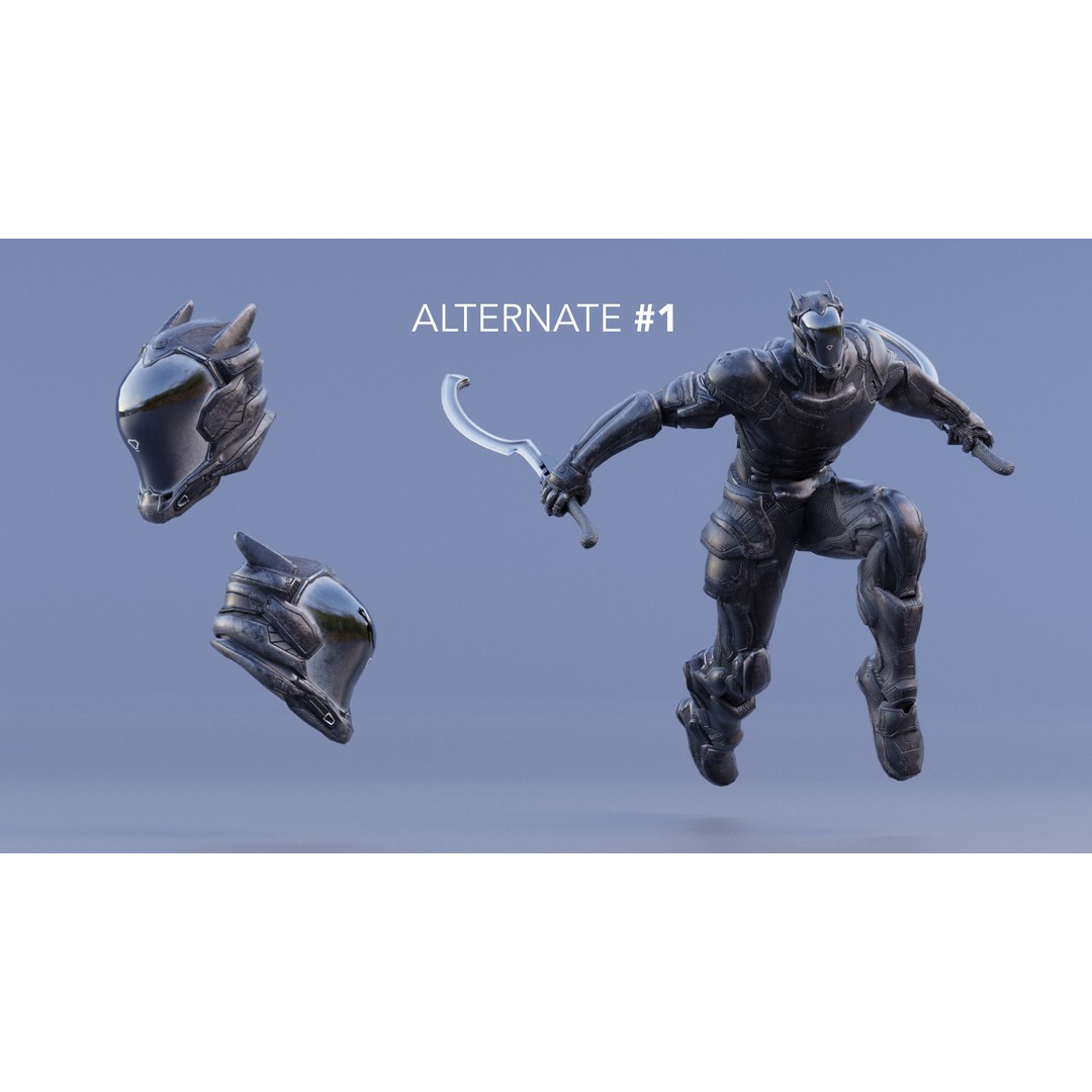 Anubis 3D Model – Low Poly Rigged Character with PBR Textures, FBX - View 19