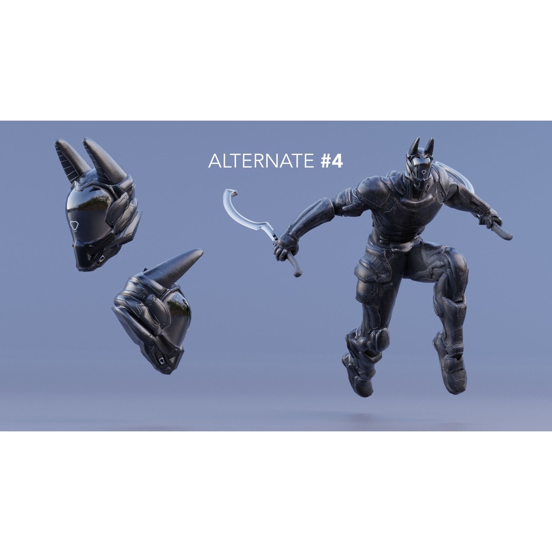 Anubis 3D Model – Low Poly Rigged Character with PBR Textures, FBX - View 22