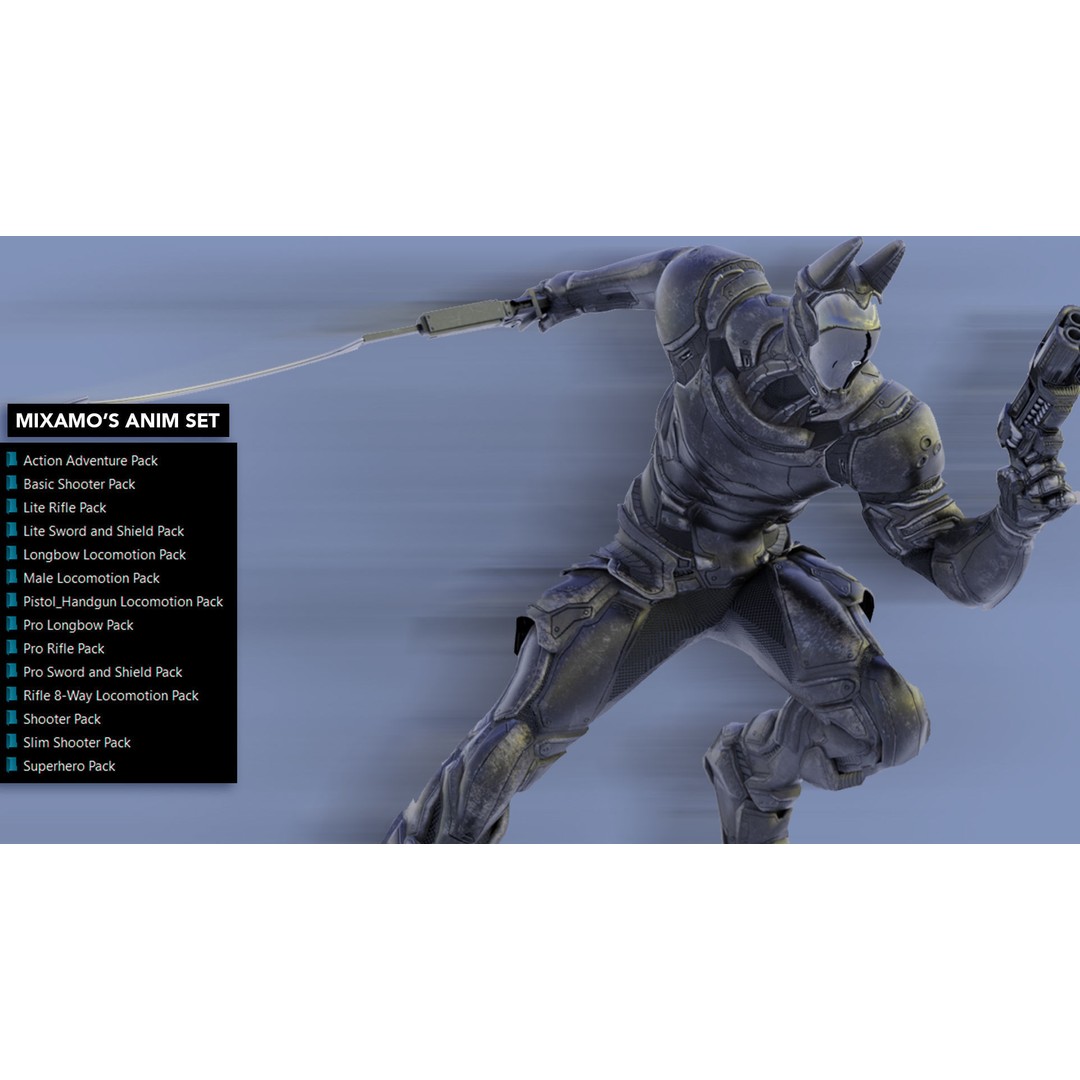 Anubis 3D Model – Low Poly Rigged Character with PBR Textures, FBX - View 48