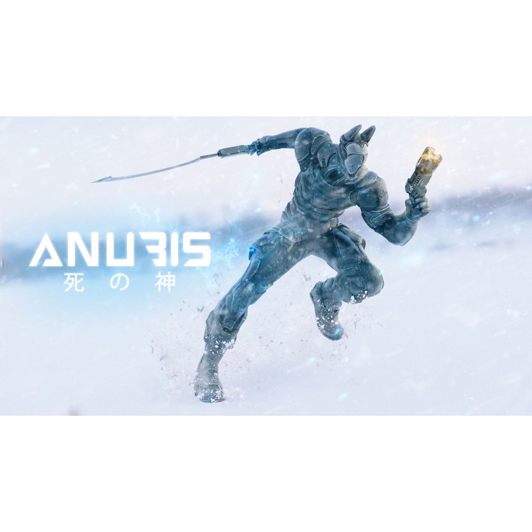 Anubis 3D Model – Low Poly Rigged Character with PBR Textures, FBX - View 5