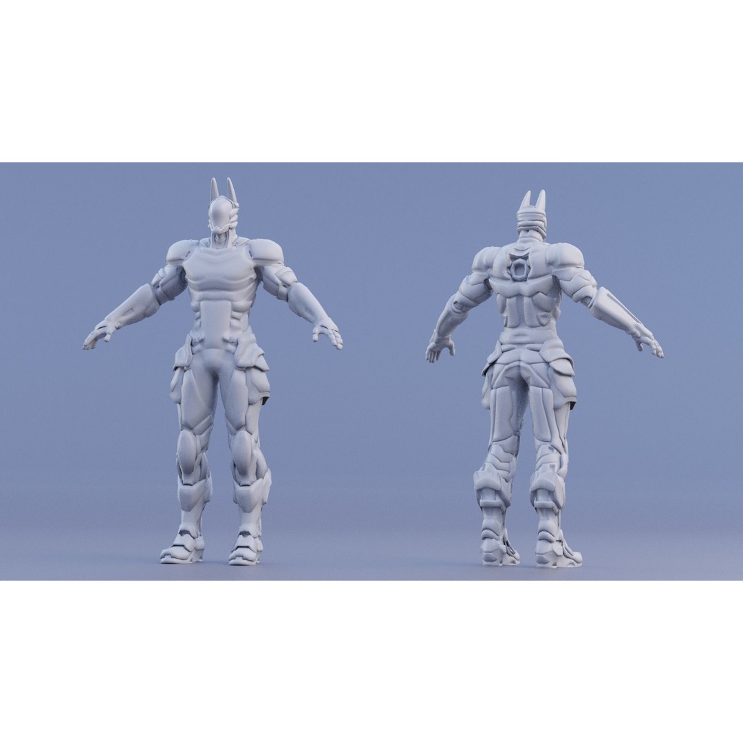 Anubis 3D Model – Low Poly Rigged Character with PBR Textures, FBX - View 52