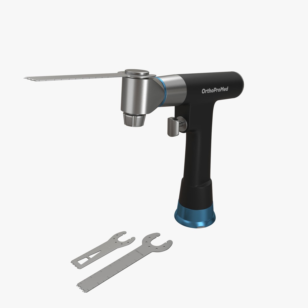 Surgical Drill 3D Model – Medical Device with PBR Textures, FBX, OBJ - View 17