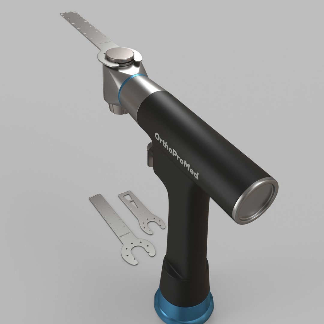 Surgical Drill 3D Model – Medical Device with PBR Textures, FBX, OBJ - View 7