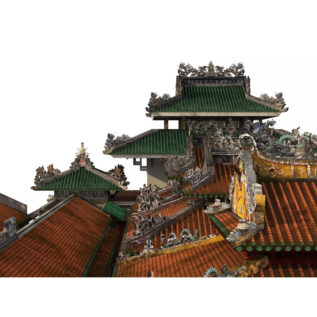 Ancient Temple 3D Model – Low Poly Architectural Asset, FBX - View 2