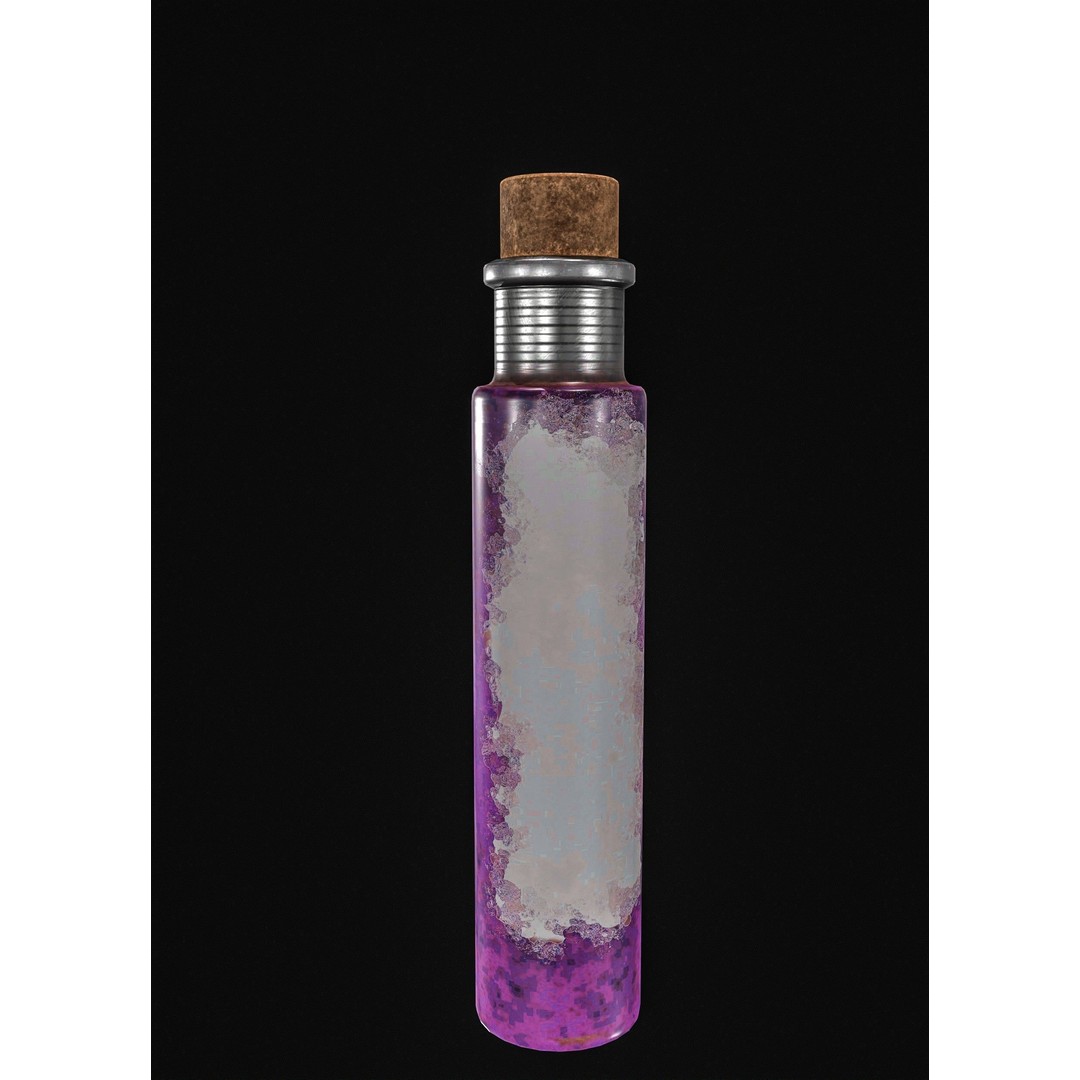 Vintage Medical Syringe 3D Model – Low Poly PBR Game Asset, FBX - View 10