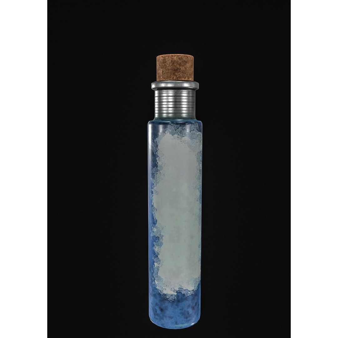 Vintage Medical Syringe 3D Model – Low Poly PBR Game Asset, FBX - View 11