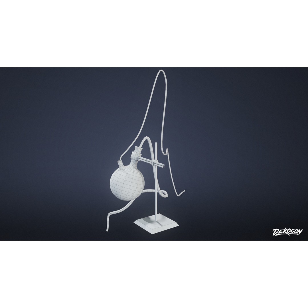 Lab Props 3D Model – Low Poly Game Asset, PBR Textures, FBX - View 13