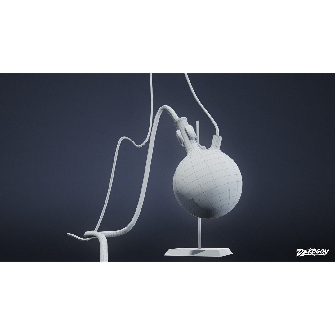 Lab Props 3D Model – Low Poly Game Asset, PBR Textures, FBX - View 14