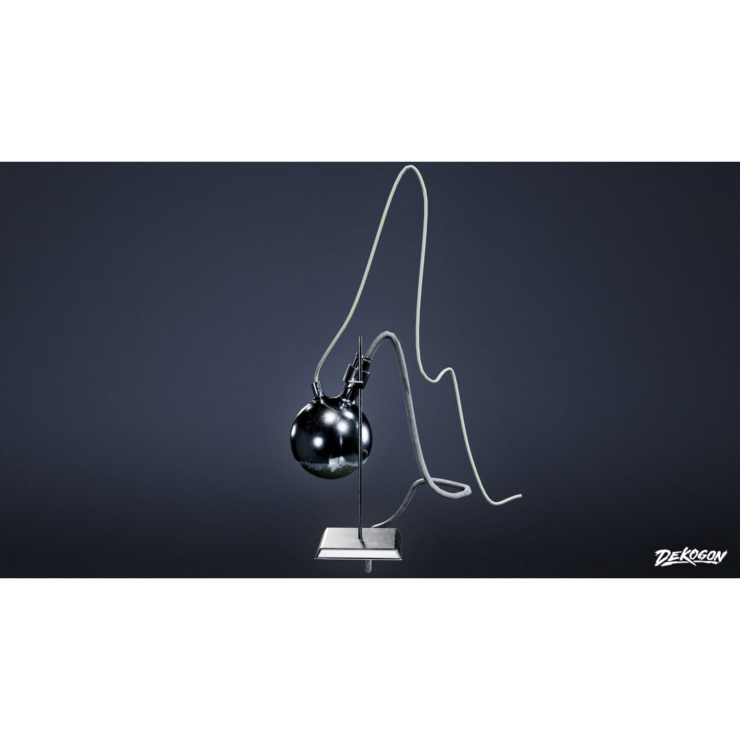 Lab Props 3D Model – Low Poly Game Asset, PBR Textures, FBX - View 4