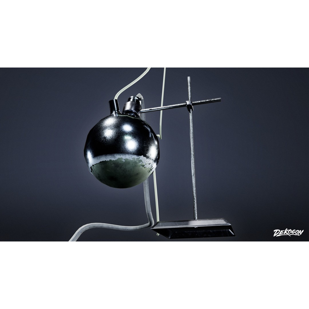 Lab Props 3D Model – Low Poly Game Asset, PBR Textures, FBX - View 7
