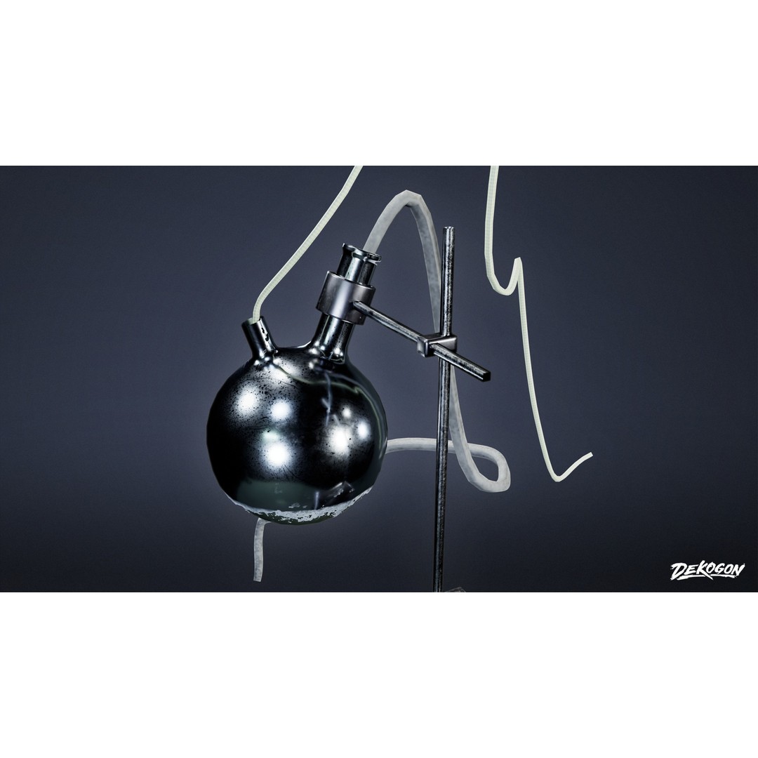 Lab Props 3D Model – Low Poly Game Asset, PBR Textures, FBX - View 9