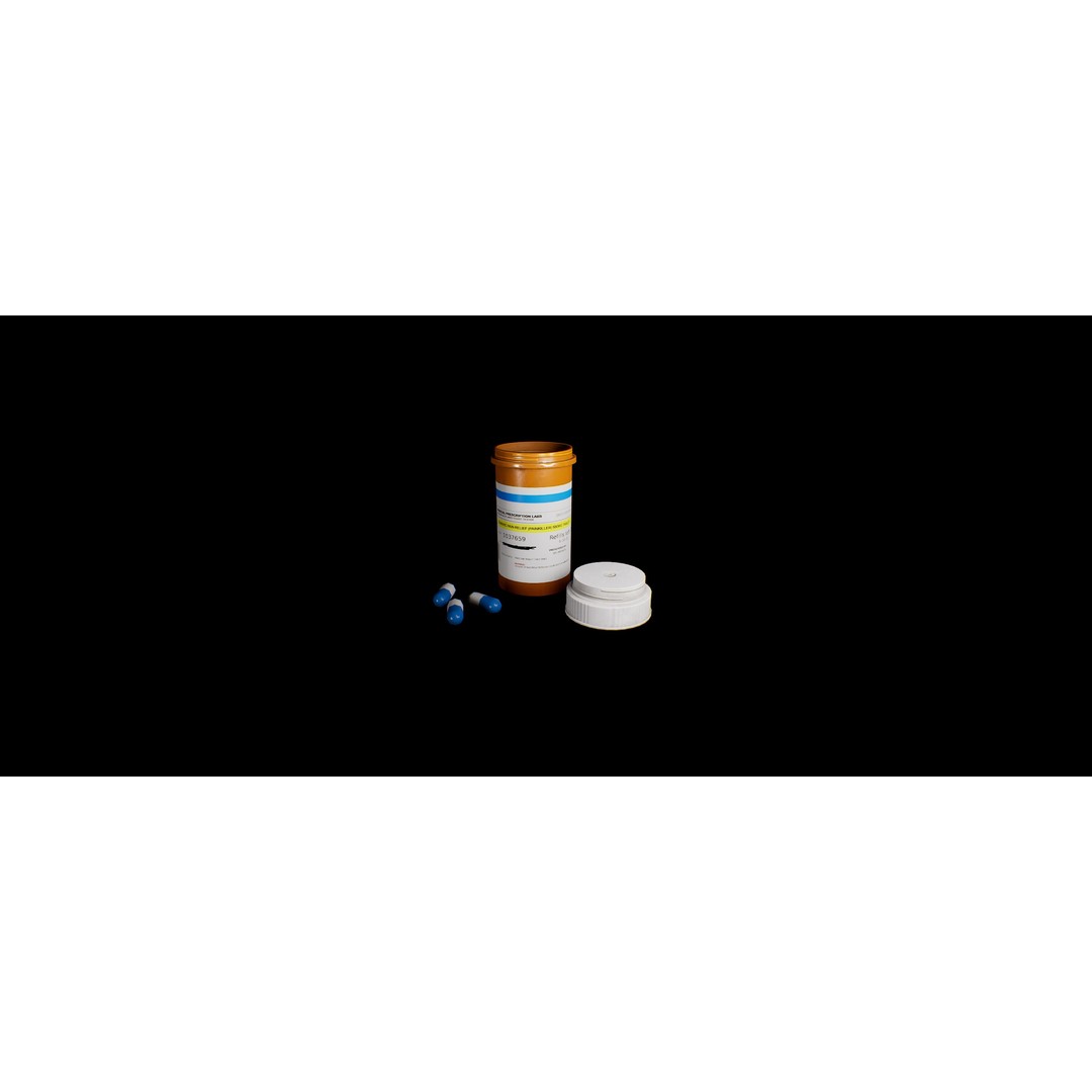 Painkiller Bottle 3D Model – Game Ready Low Poly PBR Asset, FBX - View 10