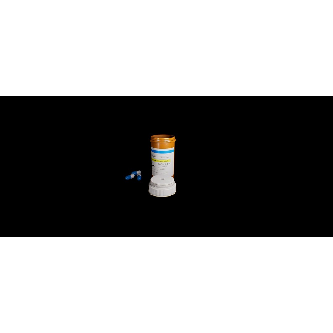 Painkiller Bottle 3D Model – Game Ready Low Poly PBR Asset, FBX - View 9