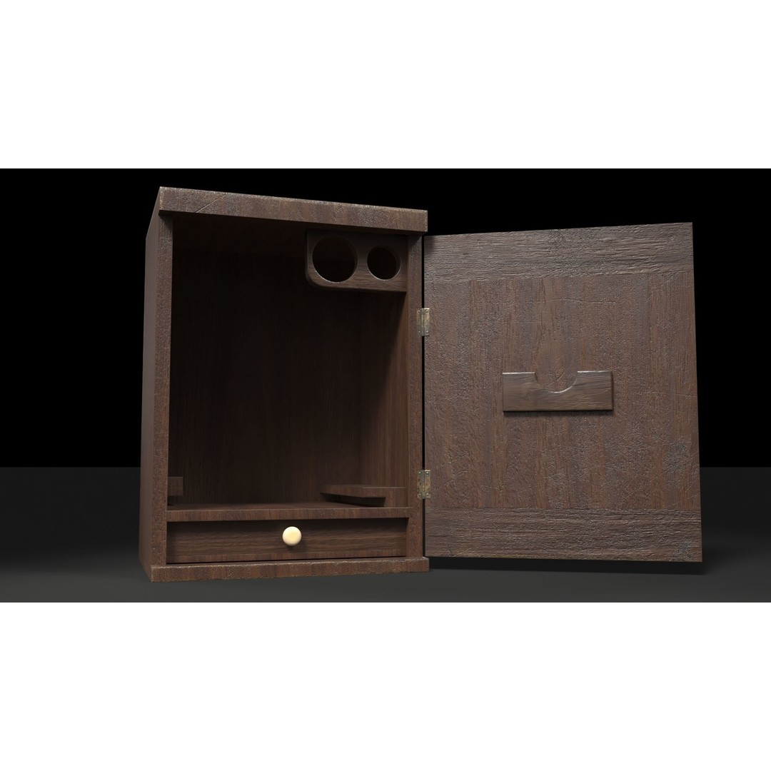 Victorian Microscope 3D Model – Low Poly PBR Asset for Archviz - View 16