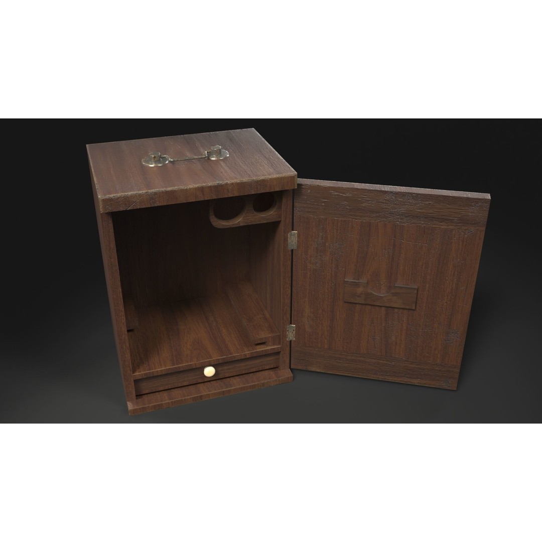Victorian Microscope 3D Model – Low Poly PBR Asset for Archviz - View 18
