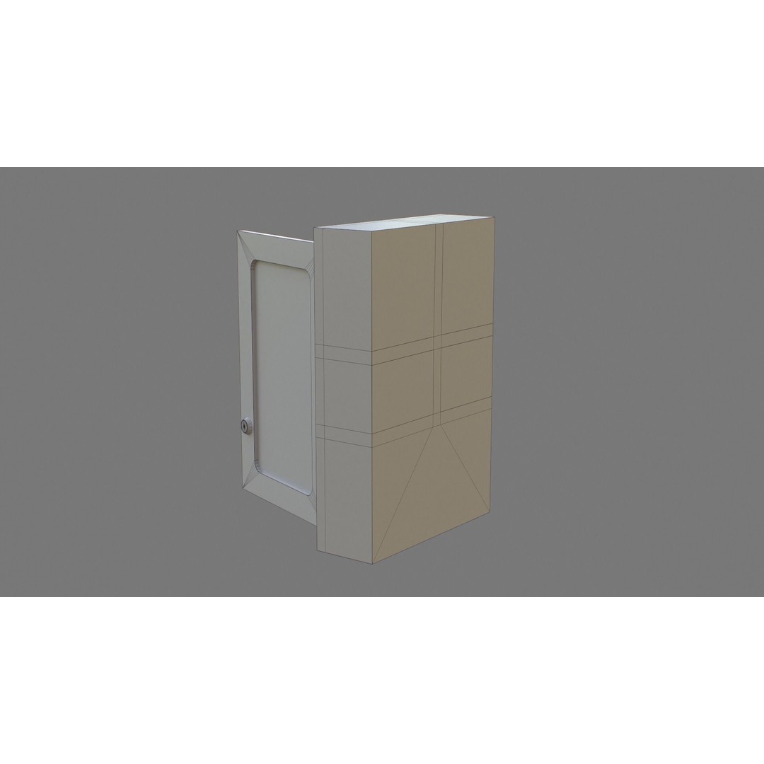 First Aid Box 3D Model – Low Poly Medical Asset, FBX, OBJ