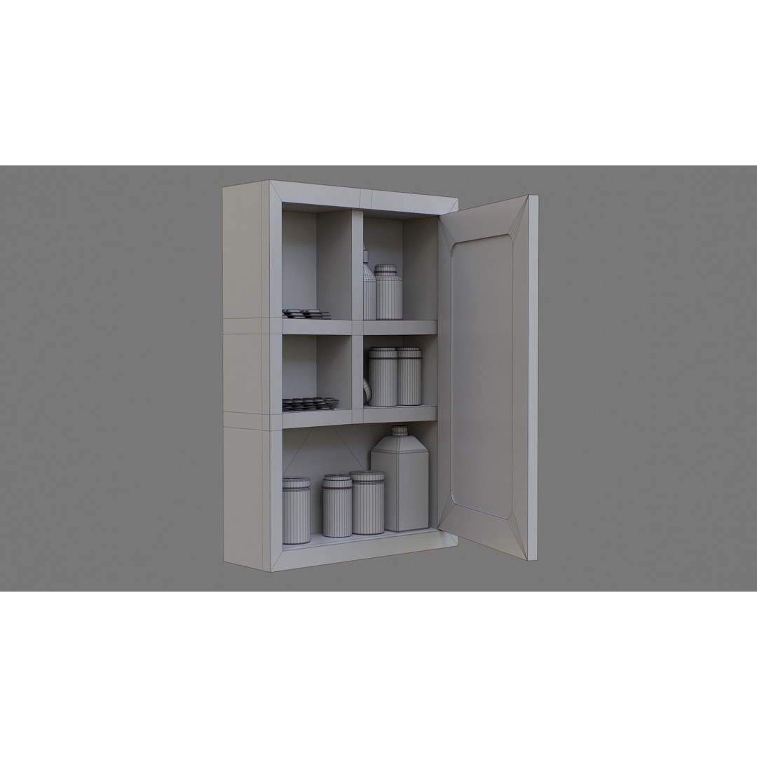 First Aid Box 3D Model – Low Poly Medical Asset, FBX, OBJ - View 19
