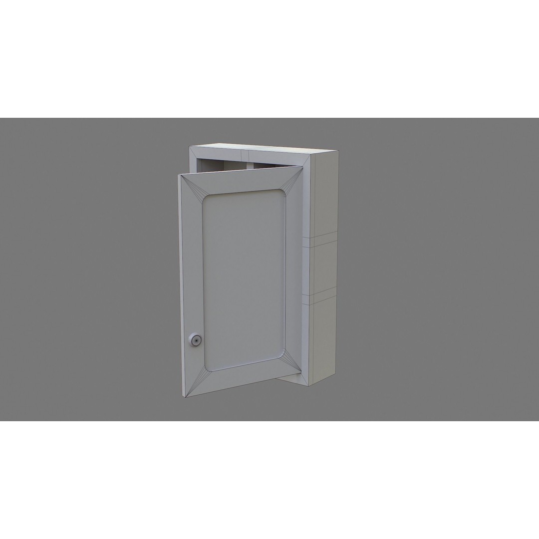 First Aid Box 3D Model – Low Poly Medical Asset, FBX, OBJ - View 21